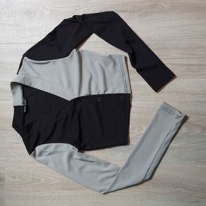 Shein two-toned cropped cardigan